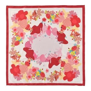 NEW NWT Disney Ariel Little Mermaid Scarf 60X60CM Kawaii Purse Accessory
